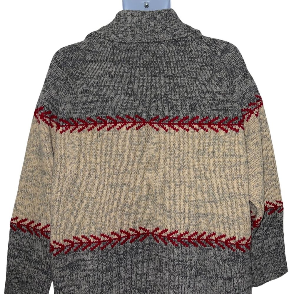 Eddie Bauer Vintage Y2K 100% Lambswool Christmas Holiday Pullover Sweater M - Picture 7 of 10